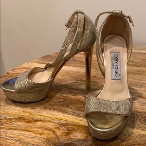 Jimmy Choo - Gold Heels 35.5